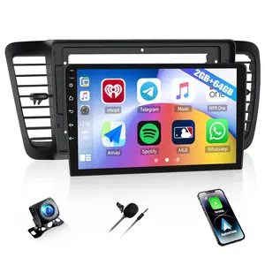 Summervibes 2G+64G Car Radio for Subaru Outback Legacy 2005-2009 with Wireless CarPlay Android Auto, Android 15 Head Unit, 9" Touch Screen Car Stereo with Bluetooth FM WiFi GPS Navigation HD Backup Camera fathersdaygift