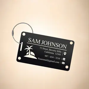 Personalized Metal Travel Luggage Tag