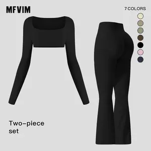 Women's Fitness Suit 2 Piece Sexy Summer Sportswear Jogging Casual Tight Athletic Wear Sweatsuit Set Outfit Gym Exercise Activewear