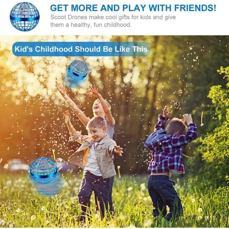 New Year Gift  Levitating Flying Ball with Lights for Parties and Celebrations Magic Touch Visual Effect