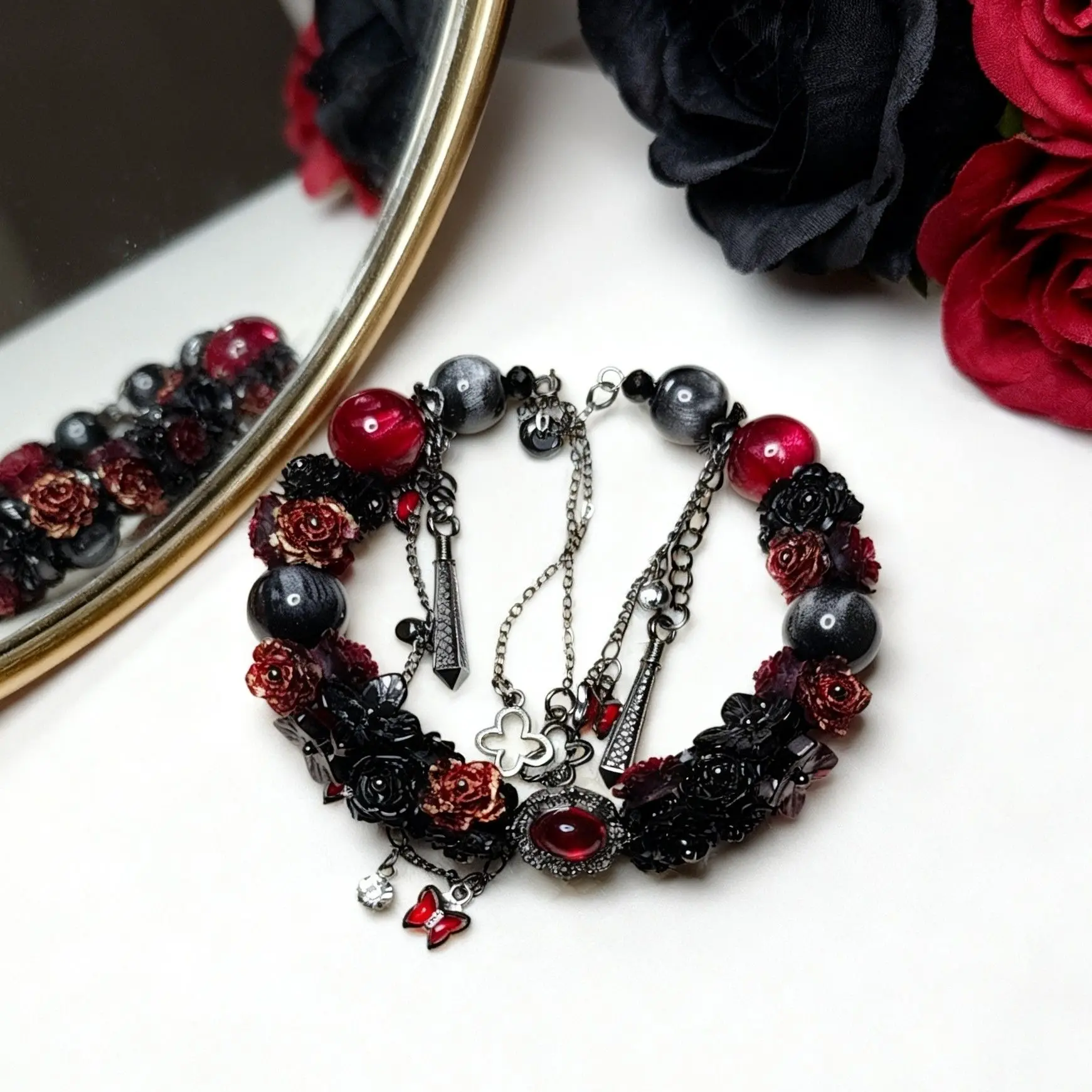 Handmade Non-Natural Crystal Charm Dangles Bracelet, UM5 Model Jewelry Accessory Exquisite Bracelet Crystal Bracelets