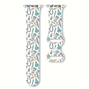 Unisex Silicone Watch Strap - Playful Design with Hanging Pendants, Quick-Release Feature, High-Quality Materials, Ideal for Everyday Wearable Colorful