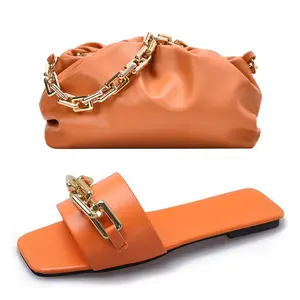 women's flat shoes and handbag set