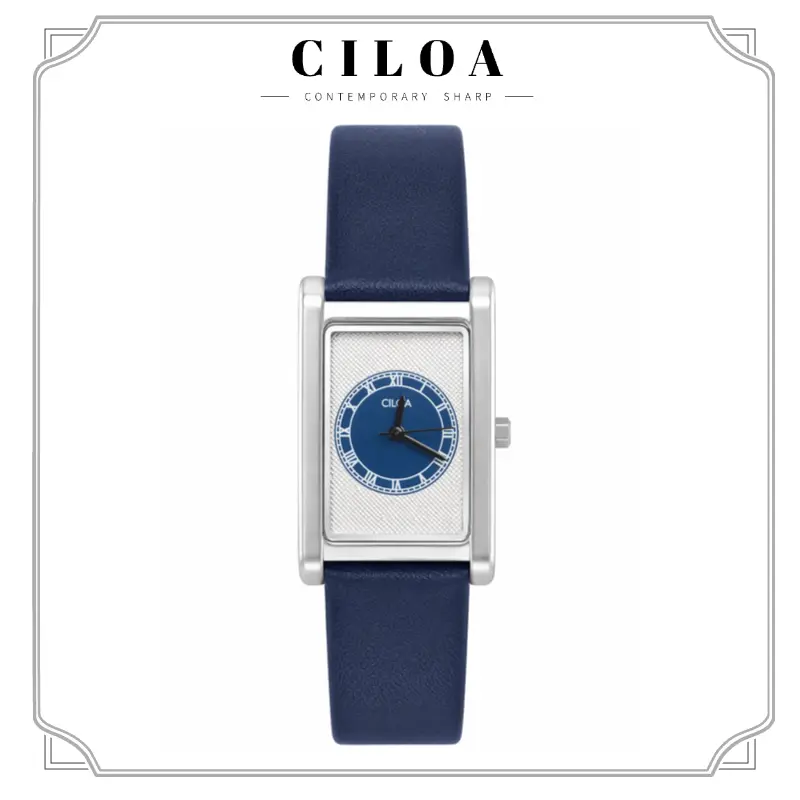 CILOA New Square High-End Tritium Quartz Masculine Wrist Watch for Men, Buckle Closure, Sports Style - Model 516, Masculine Wrist Watches, Square Shape, Tritium Dial