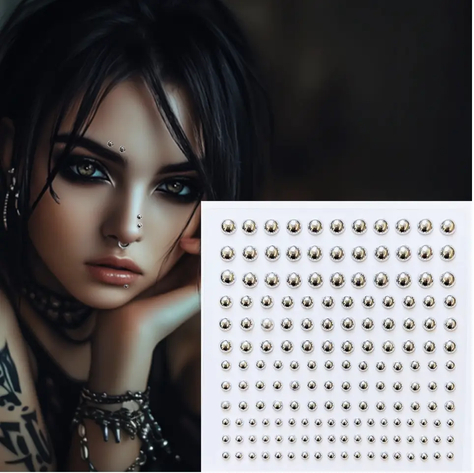 Fake Piercing Stickers for Face & Body – Easy, Trendy, and Pain-Free!