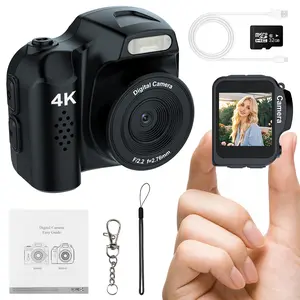 Mini Keychain Digital Camera – Y2K Pocket-Size Camera 1080P HD with 1MP Lens & Flash, 32G Card & Charging Cable Included, Retro Vlog Camera for Travel, Concerts, Kids & Instant Party, Sparkling Rose Gold
