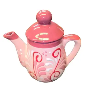 Handmade Terracotta Coffee Pot from Puebla Mexico - Lead-Free for Long-Lasting Hot Coffee - Perfect for Kitchen Storage and Serving