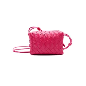 Pre-owned Bottega calfskin Shoulder Bags Pink Shoulder Bag T ZY0000413977