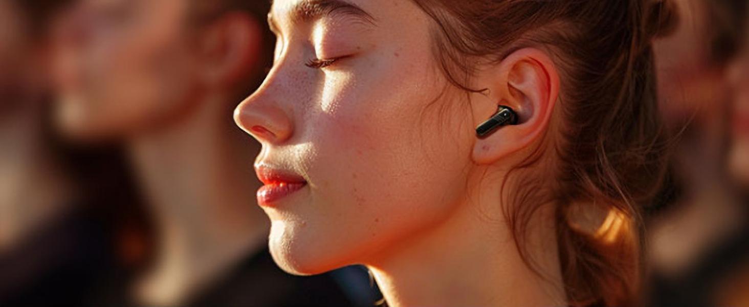 True Wireless Bluetooth ANC Earbuds - Waterproof Audio, Smart Touch Screen Case, 162-Language Support, No Subscription, Portable Wireless Headphones for Android In-Ear Earphones