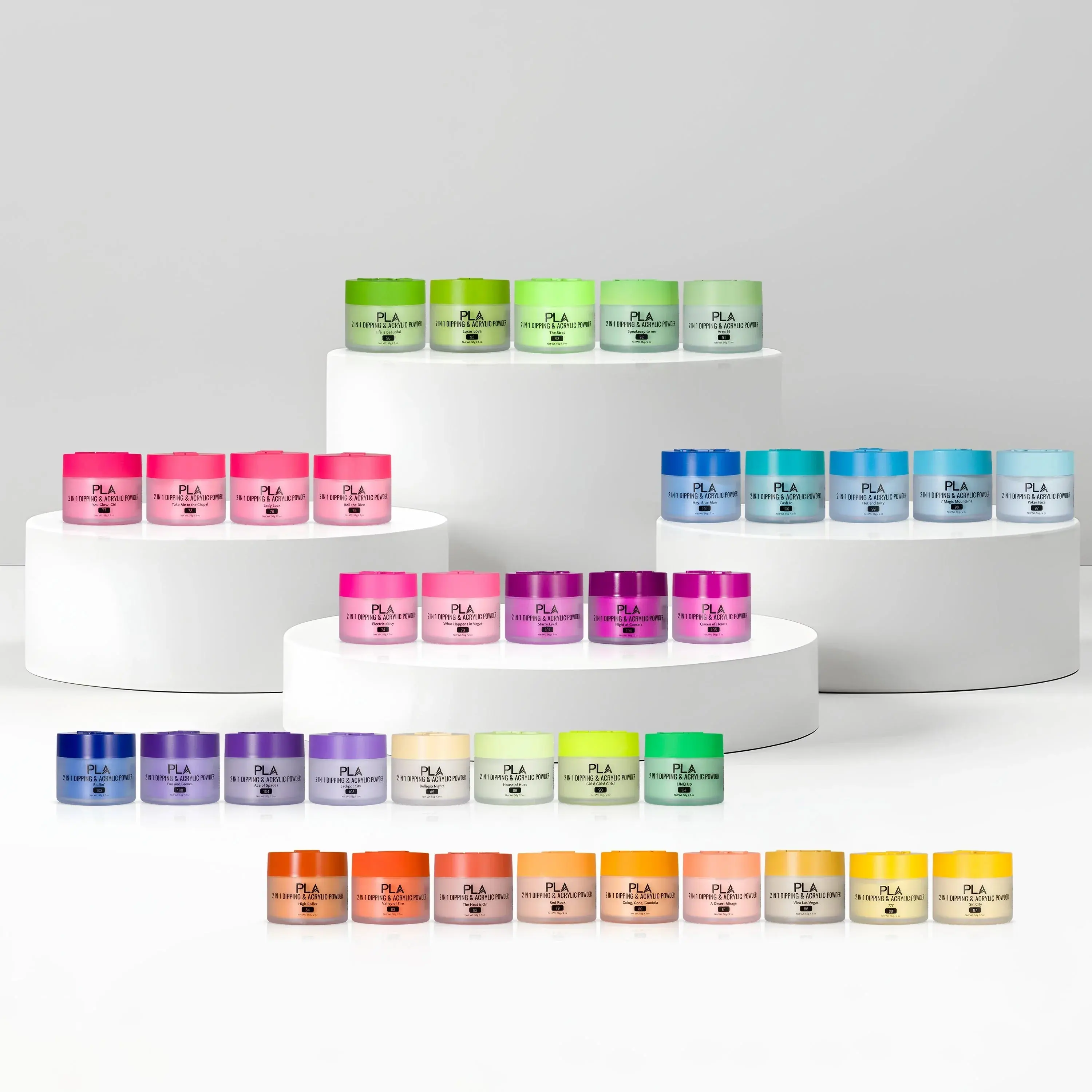 PLA Dip & Acrylic Powder Collections | MMA-Free | HEMA-Free | TPO-Free | 2oz Jars
