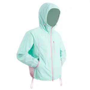 Men’s summer lightweight breathable color-block UV protection jacket, thin quick-dry hooded outerwear suitable for everyday wear, available in multiple colors, #SummerWins