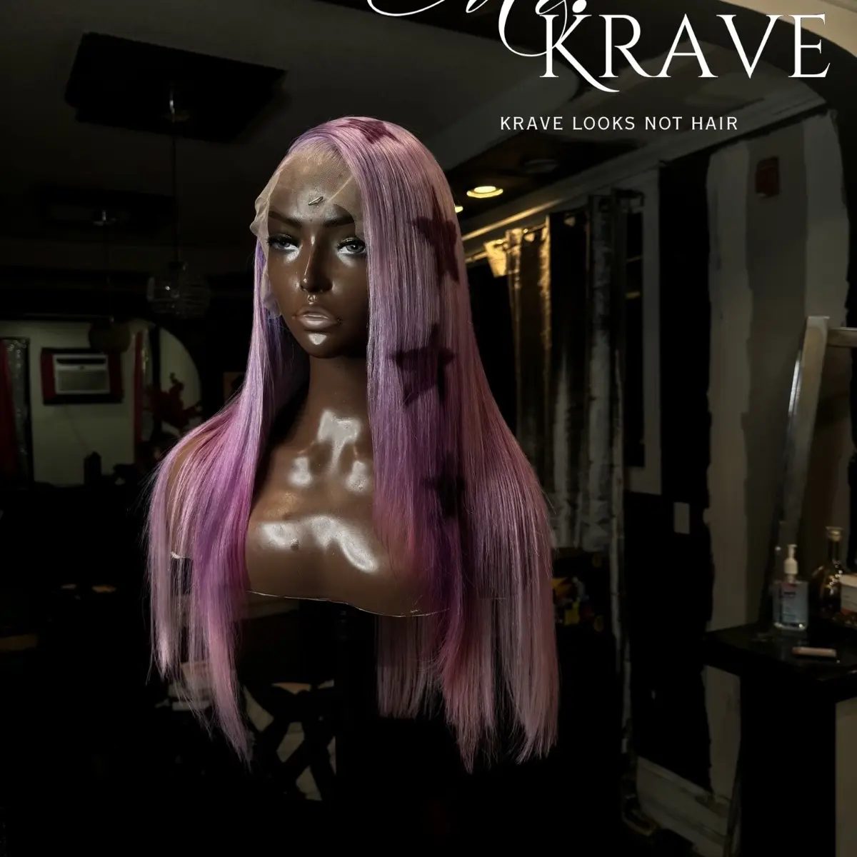 MR.KRAVE CUSTOM PURPLE 13x6 26INCHES FRONTAL WIG
