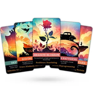 Shadow Work Oracle Cards, Inner Healing Oracle Deck, Self Reflection Oracle Deck for Beginners, Clarifying Karma, Healing Energy Cards, Tarot Card Decks
