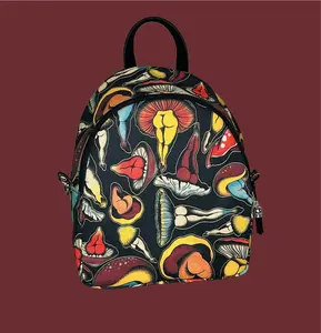 Mini backpack purse, Mushroom butts
