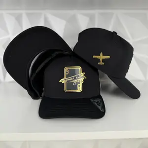 Ace pilot SnapBack hat-black