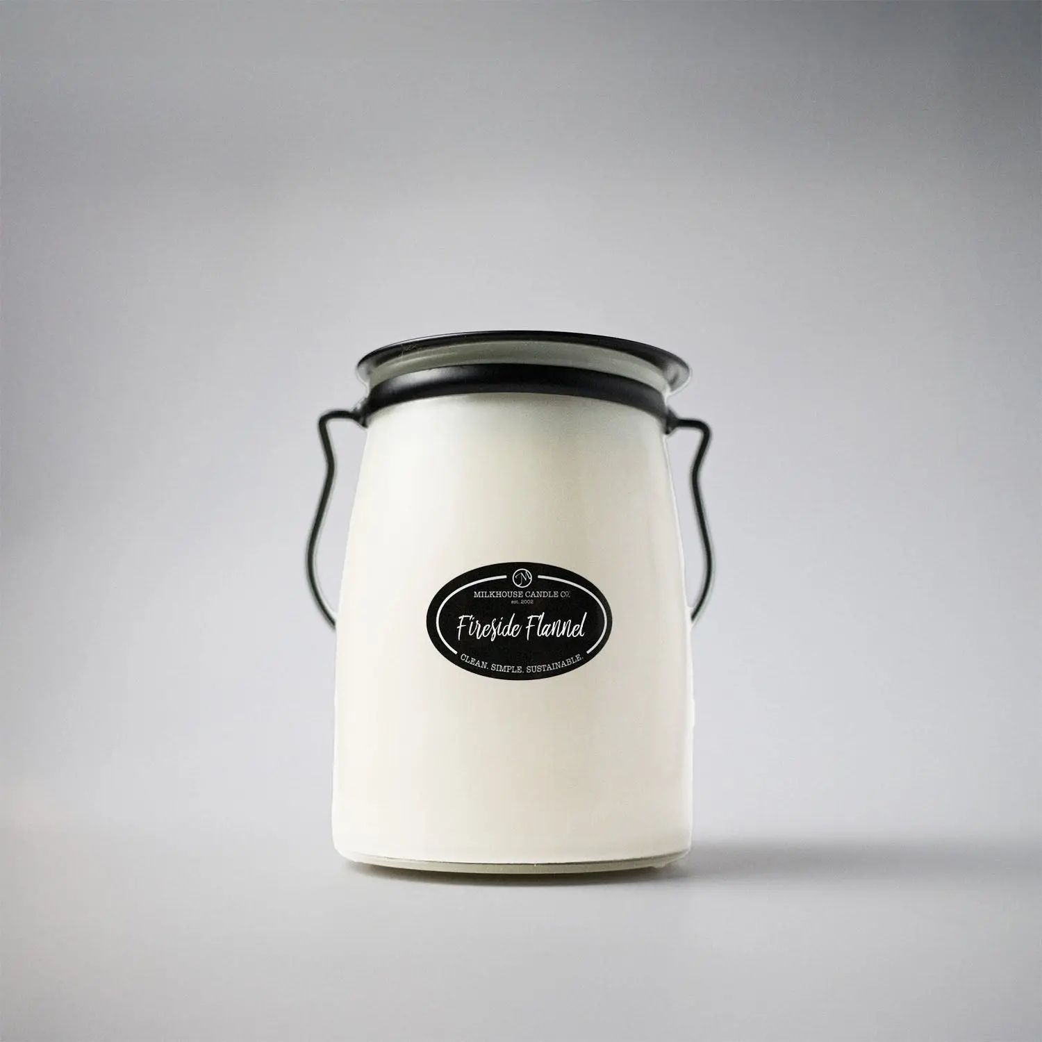 Milkhouse Candle Fireside Flannel – Cozy Home Candle, Cashmere & Fir Balsam Scent, Clean Burn, Non-Toxic, Hand-Poured in USA