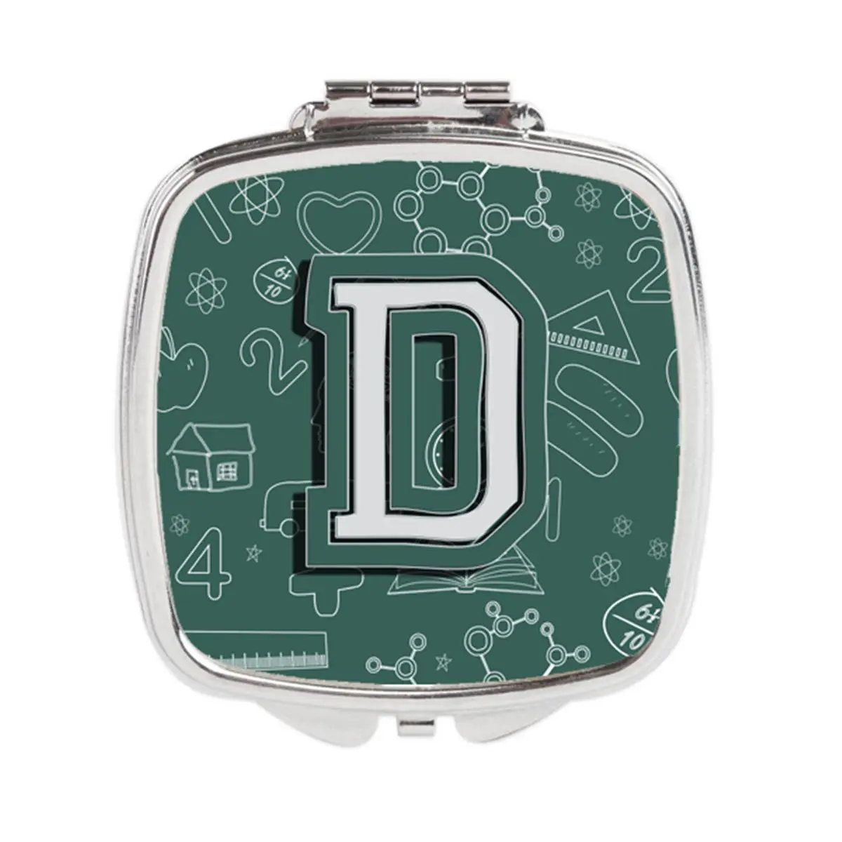 Letter D Back to School Initial Compact Mirror