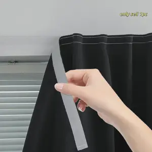 Blackout Curtain, Window Curtain, 1-Piece Magic Tape Easy-Install, Perfect for Bedroom, Living Room, Kitchen, Ideal for Party Decor