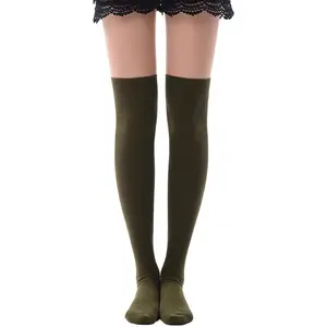 Women's Over Knee High Socks, Tube Dresses Fashion Cotton Thigh High Socks Stockings Cosplay Socks