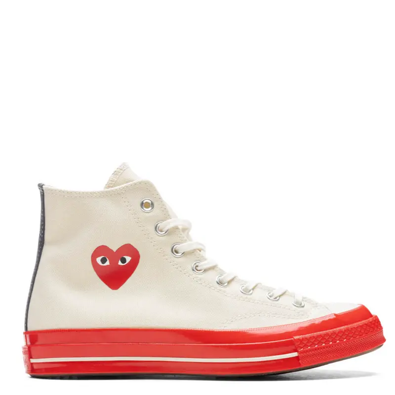 Converse Chuck Taylor All-Star 70 Hi CDG PLAY White Red  display picture 2