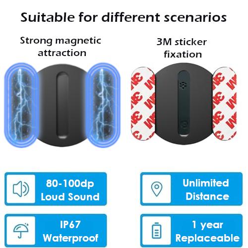 Compact Tracking Device GPS for Car No Subscription (iOS Only)Portable GPS Tracker for Vehicles, No Subscription Required, Hidden Anti-Lost Tracking Device for Car, Motorcycle, Bike (iOS Only)