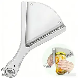 Jar Opener, Effortless Can Opener with Handle, Two-In-One Bottle and Can Opener, Convenient Kitchen Tool, Easy-To-Use Design, Durable Construction