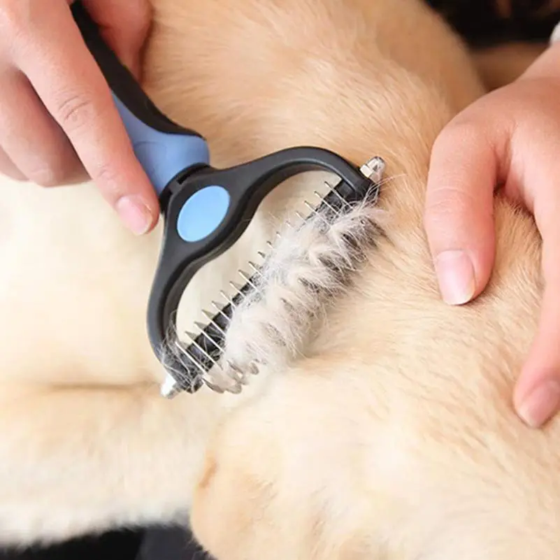 Pet Grooming Brush, Pet Hair Removing Slicker, Dog Hair Cat Hair Grooming Comb, Pet Dematting and Shedding Slicker, Pet Brush, Cat Stuff, Dog Stuff