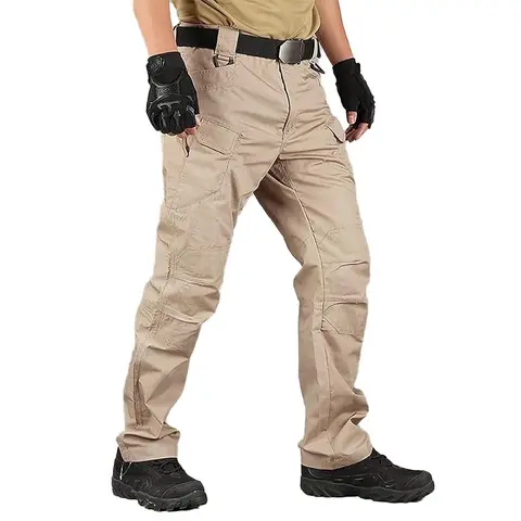 HOMUG Men's Lightweight Cargo Pants – Sturdy and durable, featuring large-capacity zippered pockets and straight-cut hems. Available in multiple colors, they are ideal for spring and autumn wear.