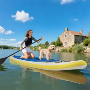 COSTWAY - 11 Feet Premium SUP Inflatable Stand Up Paddle Board with Accessories for Youth Adults-L