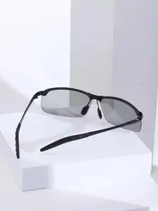 HD Polarized Photochromic Sunglasses UV400 Protection, Unisex 2025 Summer Retro Oversized Simple Square Frame Fashion Accessories, Outdoor Sports Driving, Fishing, Golf, Running, Climbing Day Night Safety Glasses
