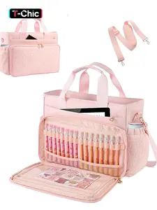 Teacher Tote Bag for Women Work, Boho Work Bags, Laptop Bag With Large Cup Holder, Nurse Bags Professional Briefcase Computer Handbag, Church Bag with Pen Holders, Tote Bag with Zipper for Work and Travel, Multifunctional Portable Bag