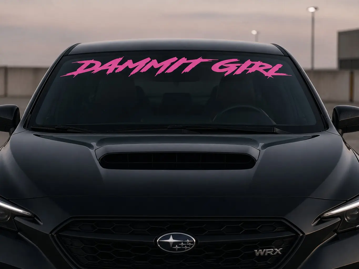 Dammit Girl Car Sticker - Weather-Resistant Vinyl Material - High-Quality Design - Easy to Apply