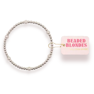 Madi Beaded Bracelet in Silver