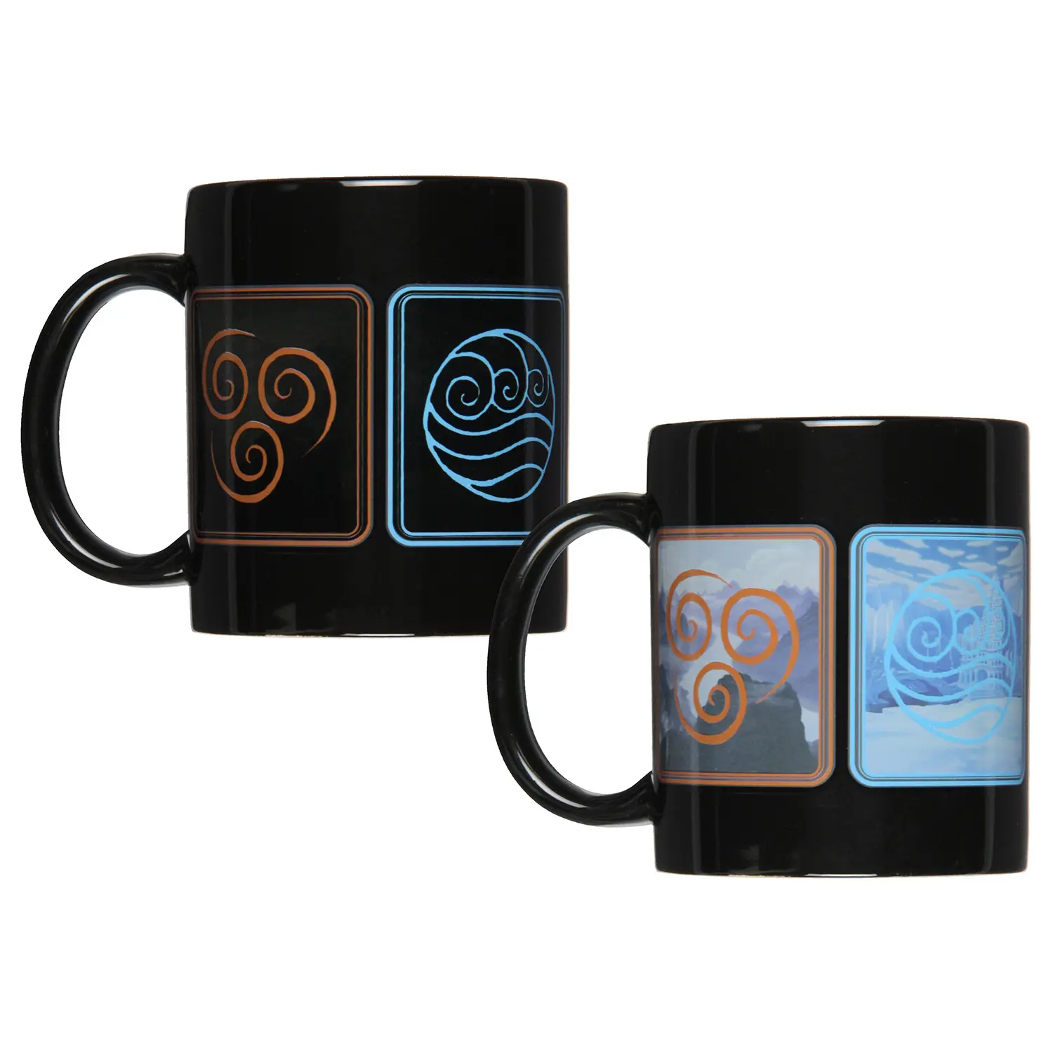 Avatar The Last Airbender Nation Emblems Heat Reactive Color Changing Tea Coffee Mug Cup