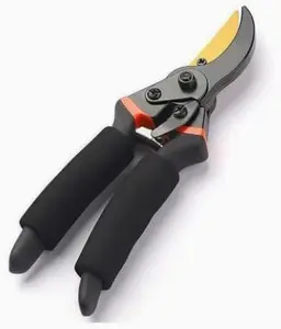 10 Inch Bypass Pruning Shears Professional SK5 Steel Large Garden Shears Heavy Duty Hand Pruners Tree Trimmers Sharp Garden Clippers Scissors For Gardening Thick Shrub Branch Trimming