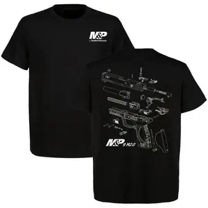 Smith & Wesson M&P 9 M2.0 Exploded View T-Shirt,Tactical Apparel ,Full Colour T-Shirt,Perfect for Fans Classic American Style,Gift For Dad