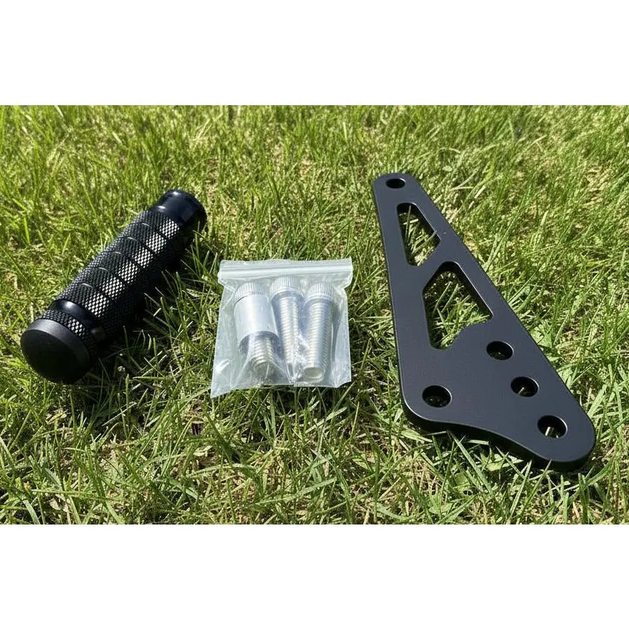 Talaria XXX Shift Lock Stunt Wheelie Peg Black/Silver/Raw Steel
