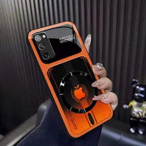 Luxury Sports Car Aesthetic MagSafe Case Anti-Scratch Magnetic Glass Cover for Galaxy S20 FE ---975