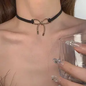 Chic Black Bow Choker Necklace - Ultimate Statement Piece