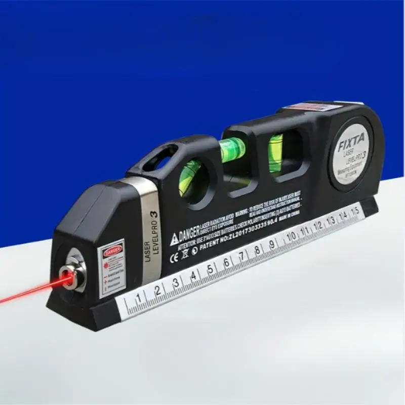 Multipurpose Laser Level, Heavy Duty Laser Level with Metric & Imperial Tape Measure, Self Levelling Laser Leveler Tool for Home & Office, Industrial,