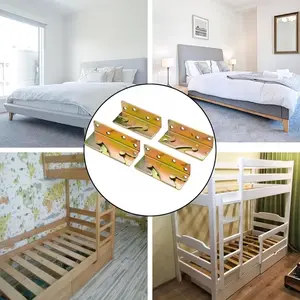 28pcs Wood Beam Connectors, Includes Hinges & Screws, Metal Brackets, Corner Connectors, Easy Install, Wooden Furniture Fixing Accessories, Self Tapping Screws