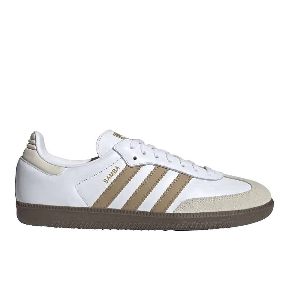 adidas Mens Samba Og Lace Up Sneakers Shoes Casual - White