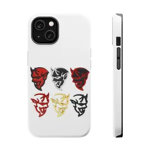 Demon Skull Magnetic Tough Cases - Sleek Protection, Artistically Designed Phone Covers, Unisex Gift, Halloween, Racing Vibe, Car