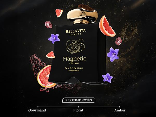 Magnetic Love Duo by Bellavita Luxury | Perfume Combo Gift Set | Power Couple Collection 2×100 ml | Long Lasting Perfumes for Men & Women | Magnetic Him & Magnetic Her | Vegan & Cruelty Free Eau De Parfum