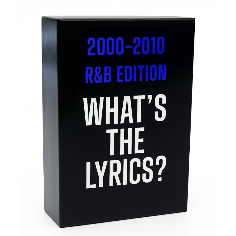 2000-2010 R&B Edition Finish the Lyric & R&B Trivia Card Game for 2000s-2010s Fans