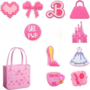 12pcs Charms for Bag, PVC Beach Charms for Simply Southern Totes, Insert Decorative for Handbag Beach Tote