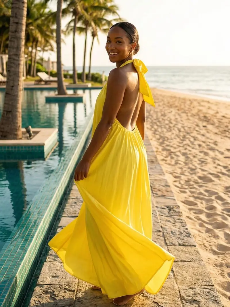 fashion nova backless dress long - TikTok Shop