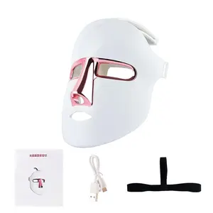 USB Rechargeable Facial Mask, LED Facial Mask, Facial Skin Care Mask, Facial Beauty Instrument for Women, Personal Care Appliances for Daily Use