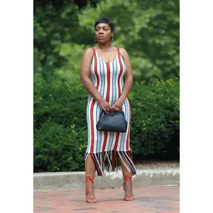 Trendy Transition | Fringe Knit Midi Dress bodycon  dress