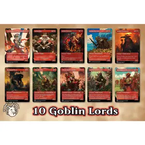 10 Goblin Lords | Proxy Cards — Muxus, General Kreat, Goblin King, Warchief, Trashmaster, Chieftain, Howlsquad, Pashalik, Rundvelt, and more